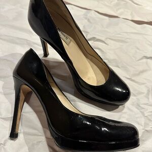 LK Bennett Black Shiny Leather Pumps